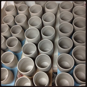 picture of cups in progress