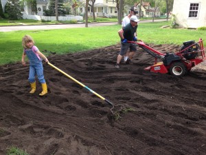 Tilling and grading