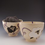 Purple Yarn Bowls